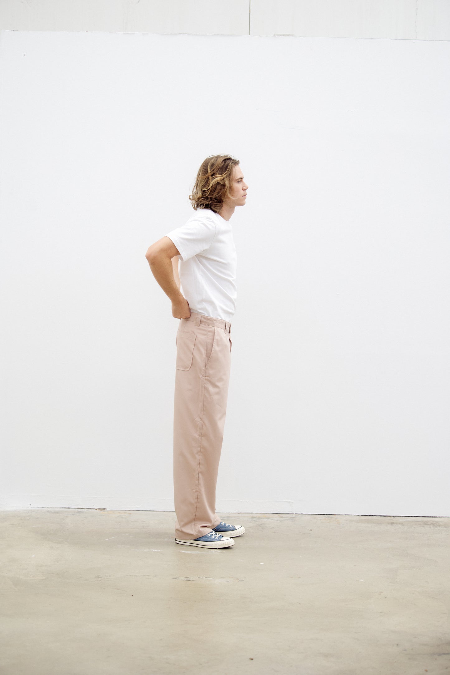 "Jakarta" pants in Calista Drill marzipan