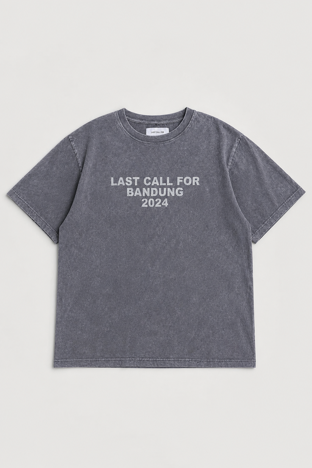 Tee-shirt Logo Bandung — Oldgrey / Vaporous Grey par Last Call For — packshot 01