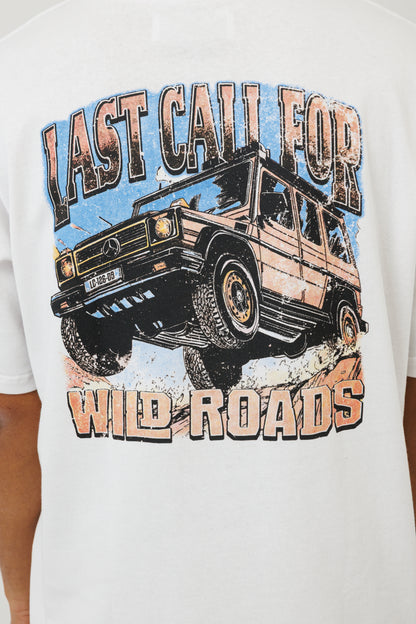 WILD ROADS T-SHIRT (WILROADS) (WHITE)