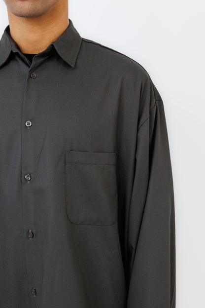 “Jakarta” shirt in Calista Drill kombu green