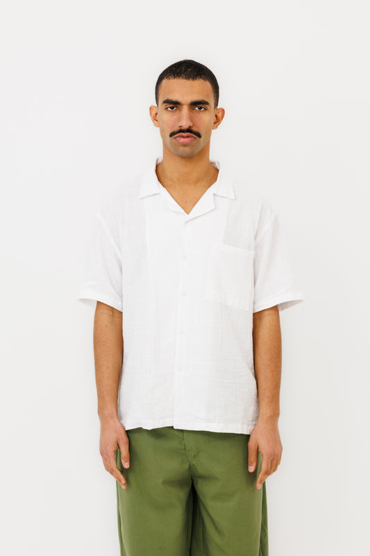 White "Canggu" Linen Shirt