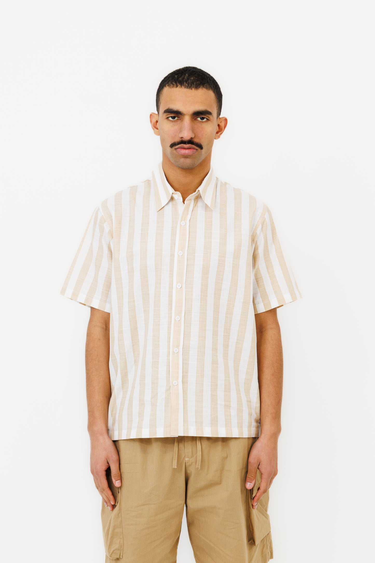 La chemise "Seseh" MC icon Stripe Late