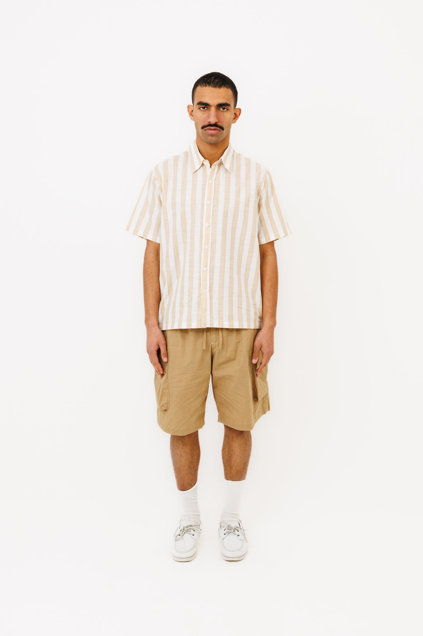 La chemise "Seseh" MC icon Stripe Late