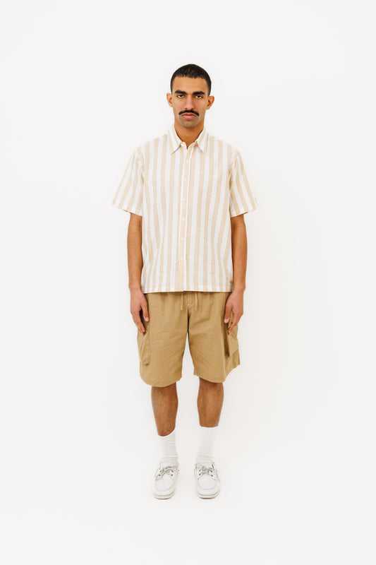 La chemise "Seseh" MC icon Stripe Late