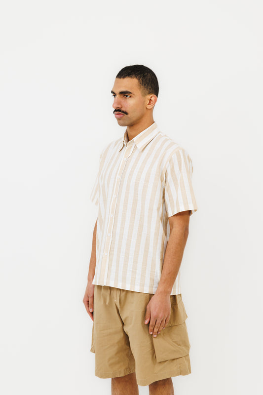 La chemise "Seseh" MC icon Stripe Late