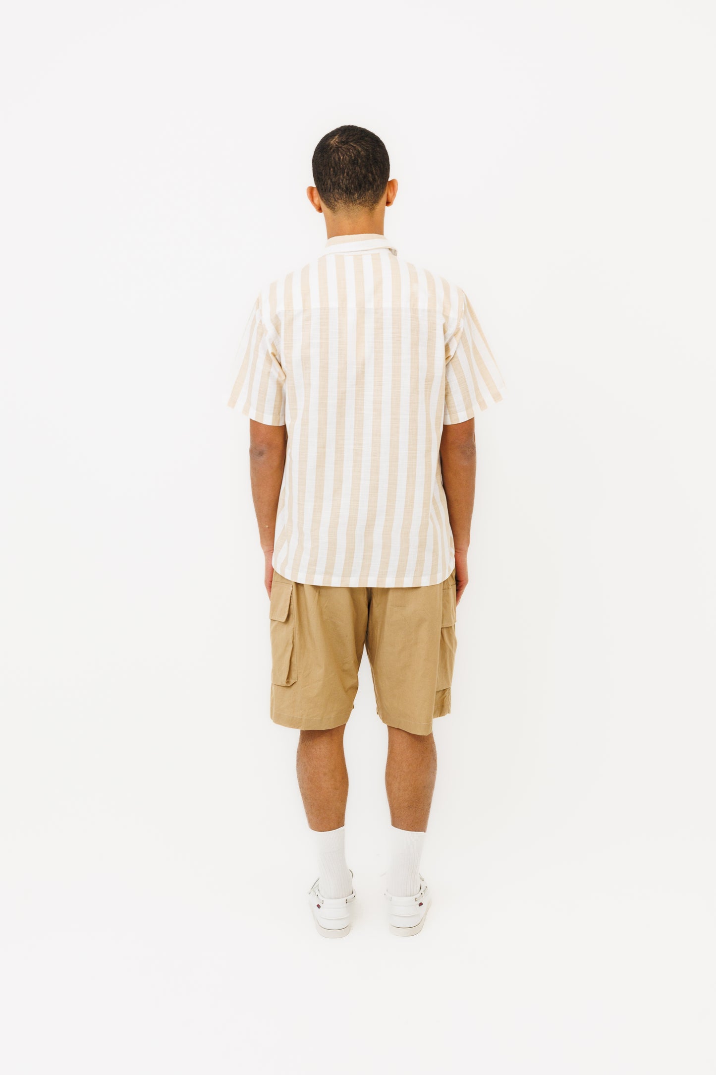 La chemise "Seseh" MC icon Stripe Late