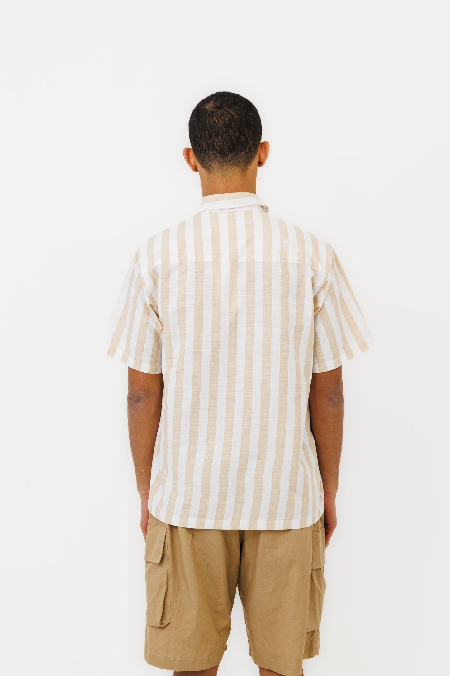 La chemise "Seseh" MC icon Stripe Late