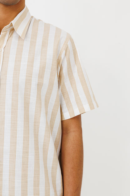 La chemise "Seseh" MC icon Stripe Late