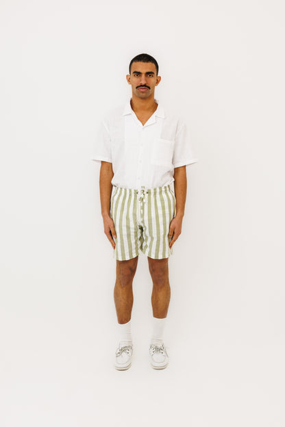 Le Short "Seseh" icon Stripe Matcha
