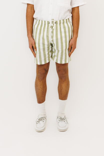 Le Short "Seseh" icon Stripe Matcha