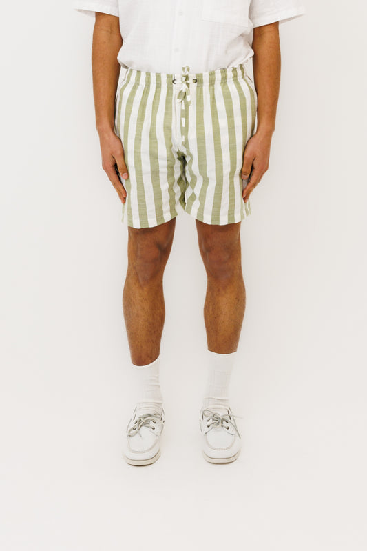 Le Short "Seseh" icon Stripe Matcha