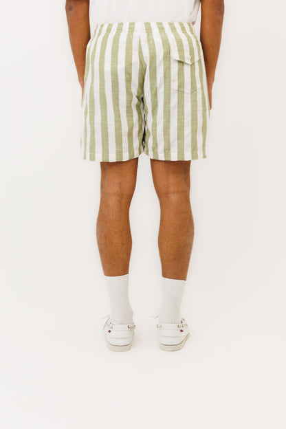 Le Short "Seseh" icon Stripe Matcha