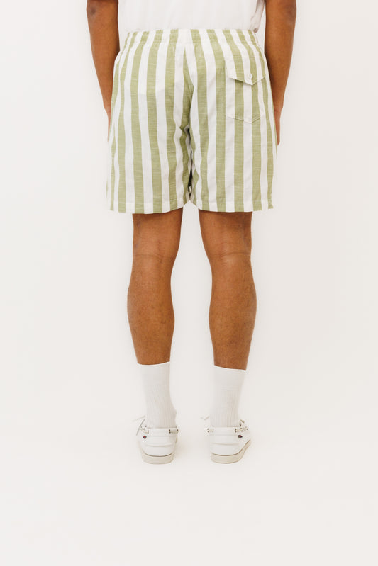 Le Short "Seseh" icon Stripe Matcha