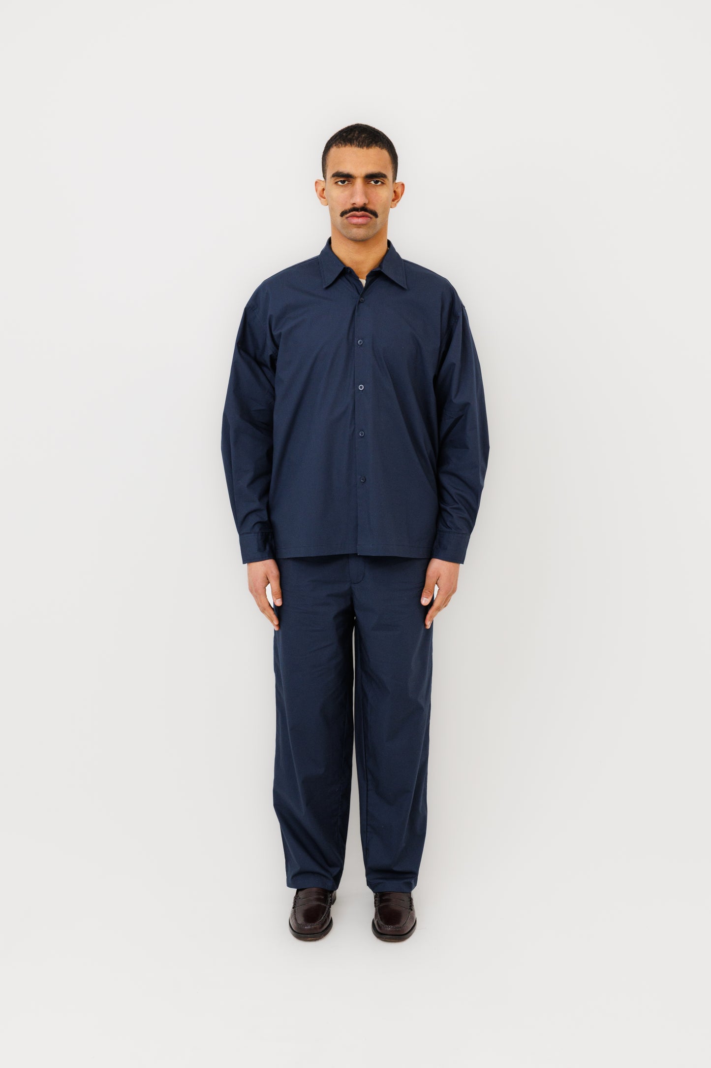 KAMAKURA ML SHIRT (KPANA) (NAVY)