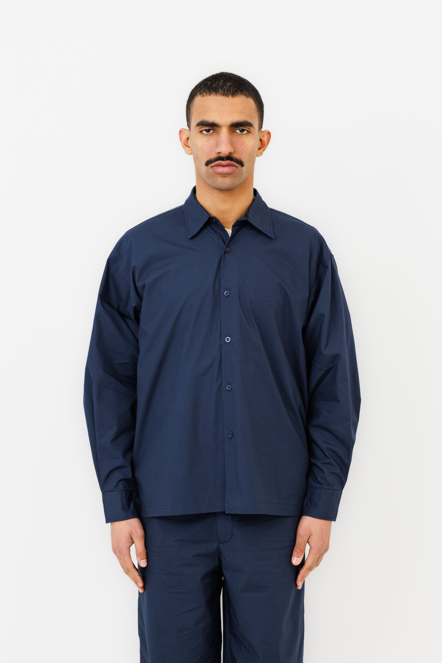 KAMAKURA ML SHIRT (KPANA) (NAVY)