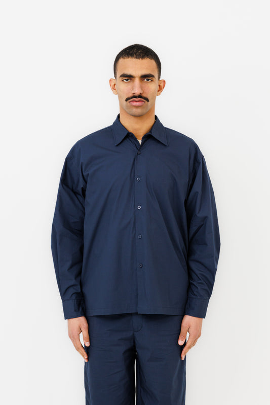 KAMAKURA ML SHIRT (KPANA) (NAVY)