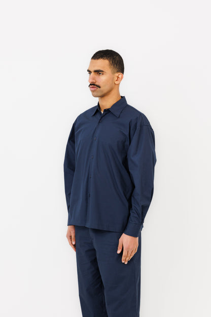 KAMAKURA ML SHIRT (KPANA) (NAVY)