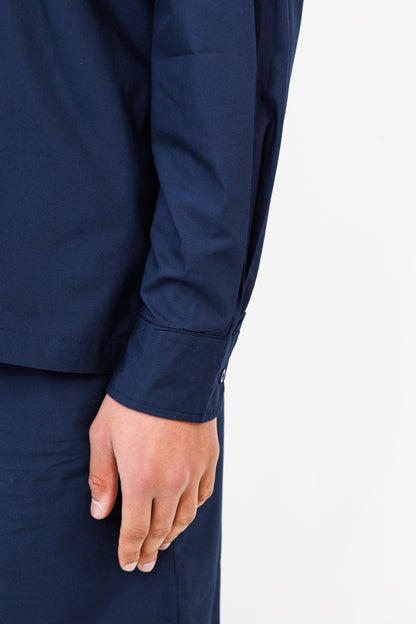 KAMAKURA ML SHIRT (KPANA) (NAVY)