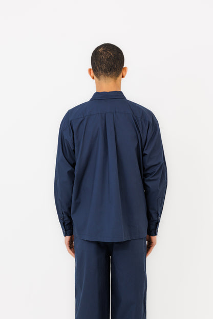 KAMAKURA ML SHIRT (KPANA) (NAVY)