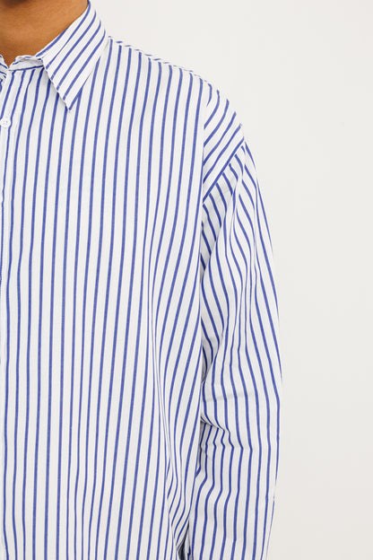 La chemise "Seseh" ML Stripe White & Blue