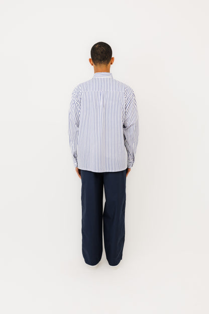 La chemise "Seseh" ML Stripe White & Blue