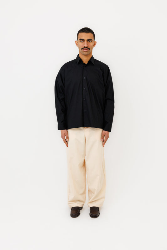 KAMAKURA ML SHIRT (KPABL) (BLACK)