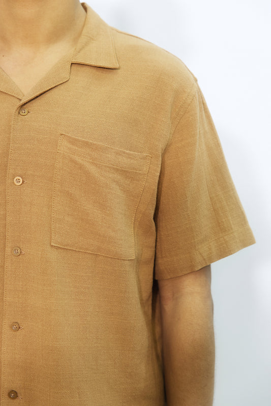 "Canggu" Toffee Linen Shirt 7