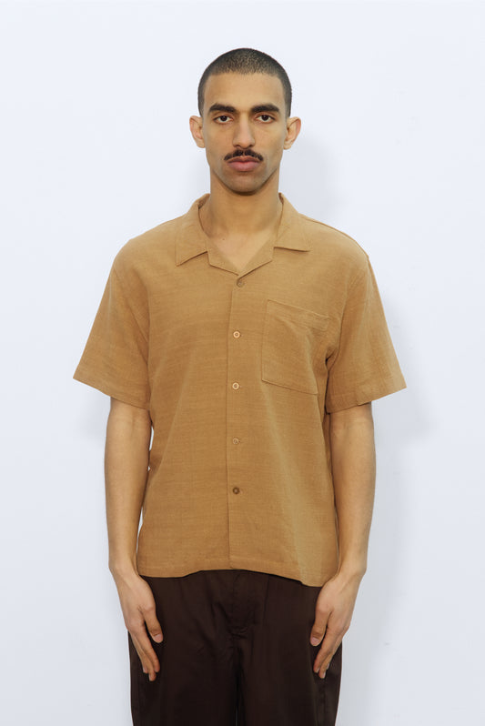 "Canggu" Toffee Linen Shirt 7