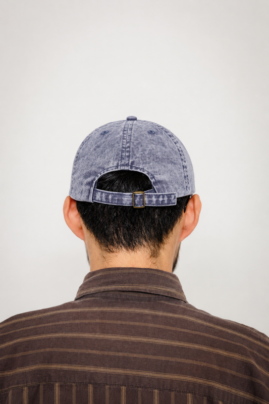 Casquette Support Local Business Oldgrey et Vaporous Grey Last Call For, coton stone wash — photo produit 02