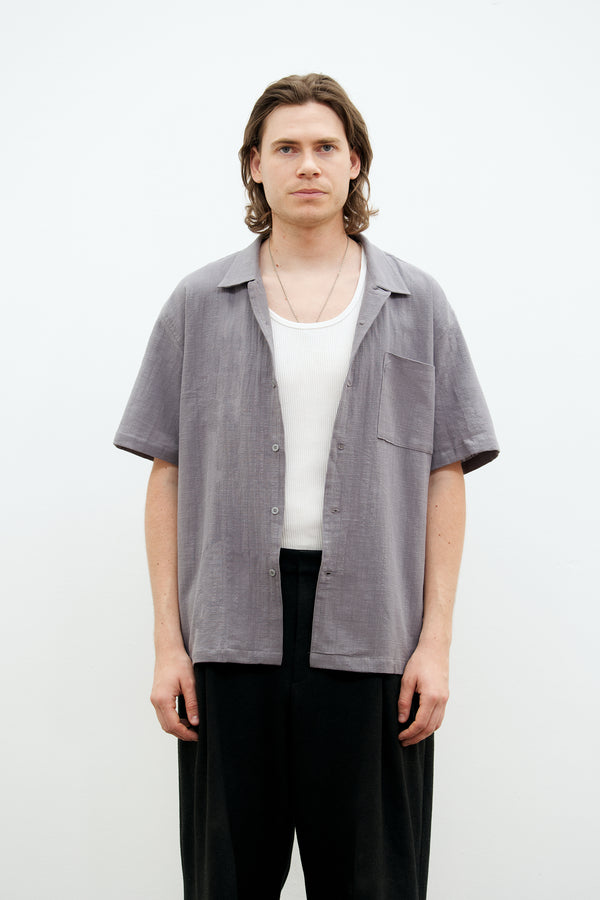 Chemise en Lin "Canggu" Gris cendre