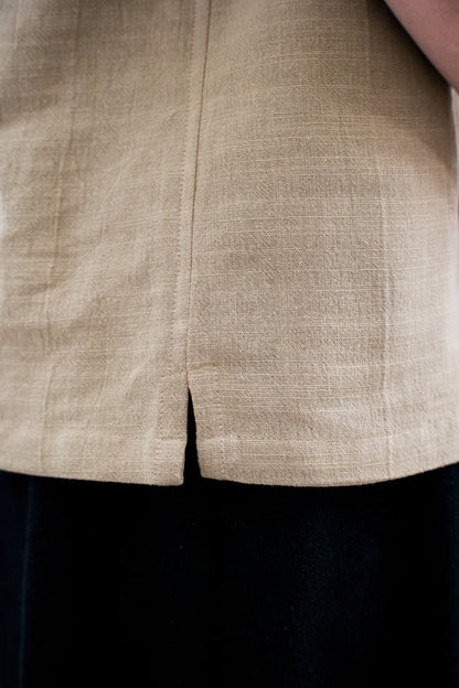 Almond "Canggu" Linen Shirt