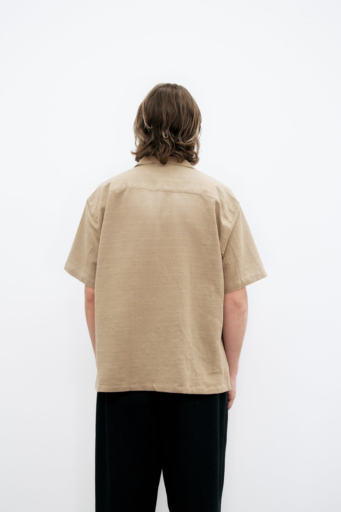 Almond "Canggu" Linen Shirt