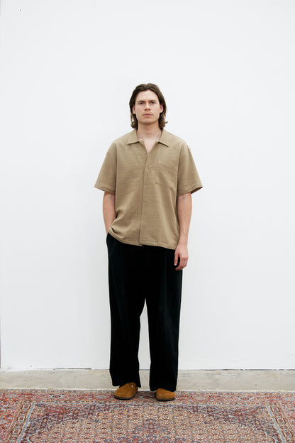 Almond "Canggu" Linen Shirt