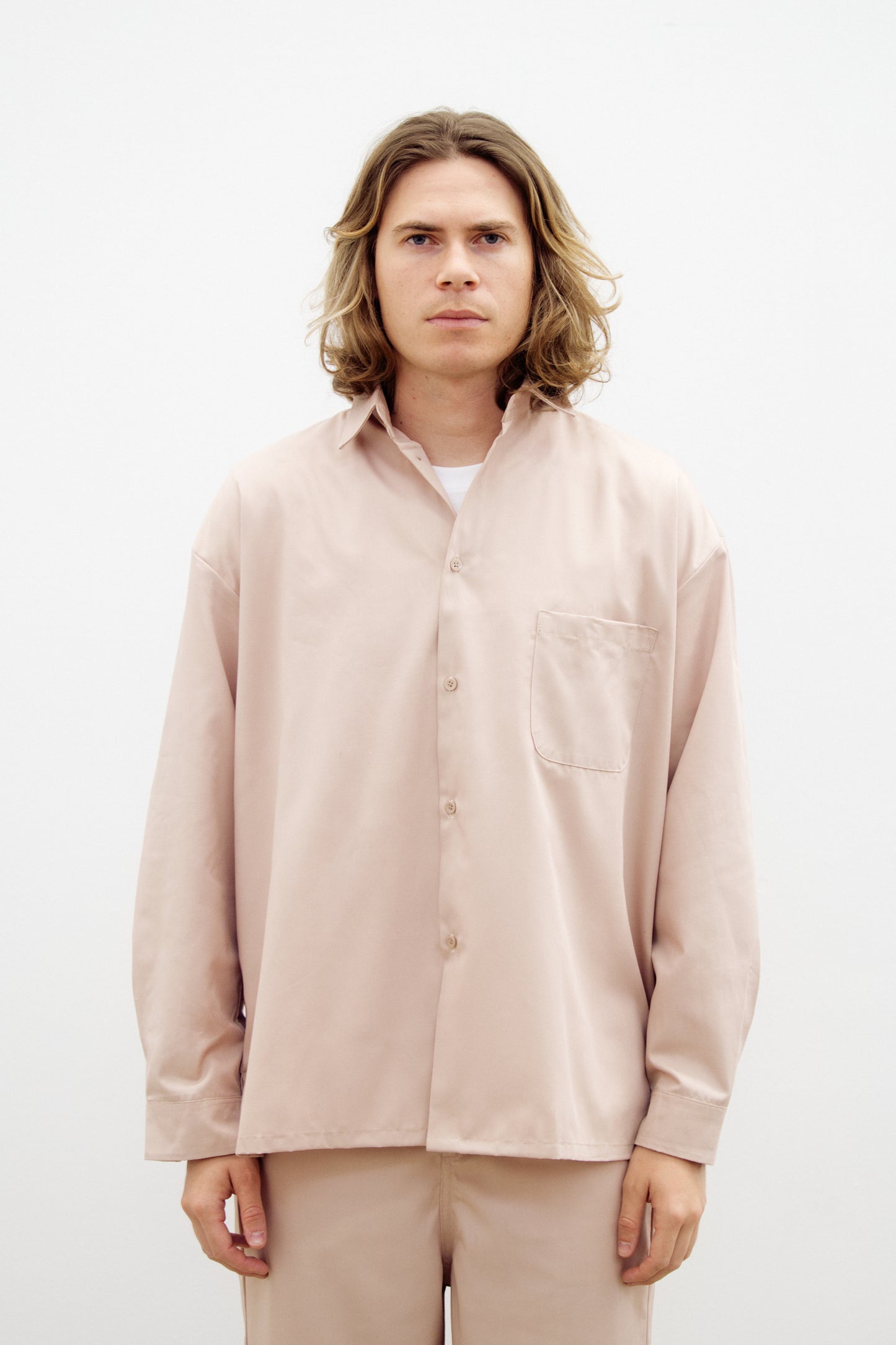"Jakarta" shirt in Calista Drill marzipan