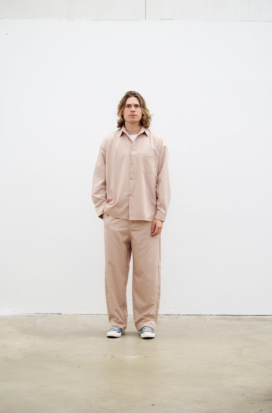 "Jakarta" shirt in Calista Drill marzipan