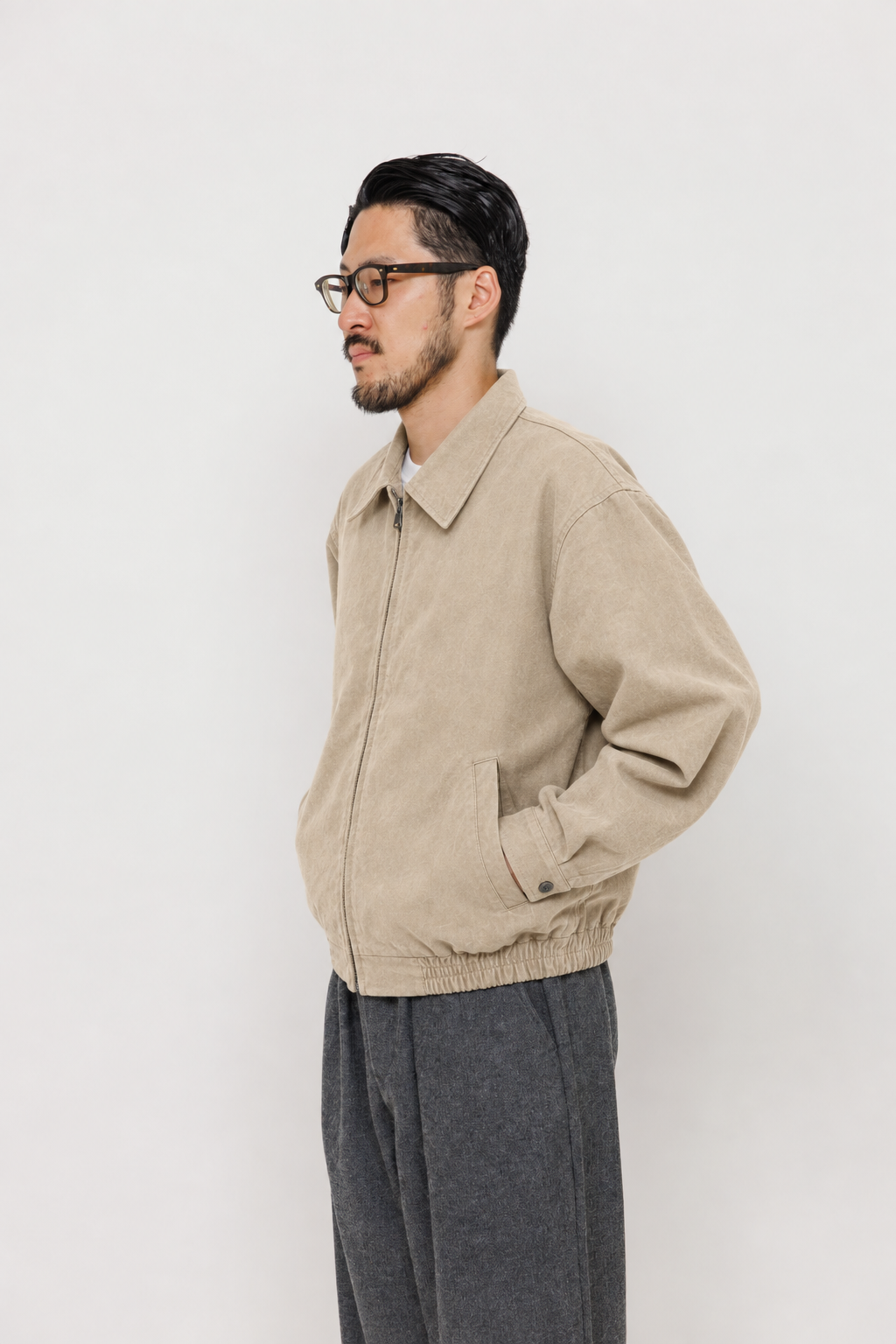Veste Hinode Soybean 5 Last Call For, coupe ample en coton Tebal — photo produit 08