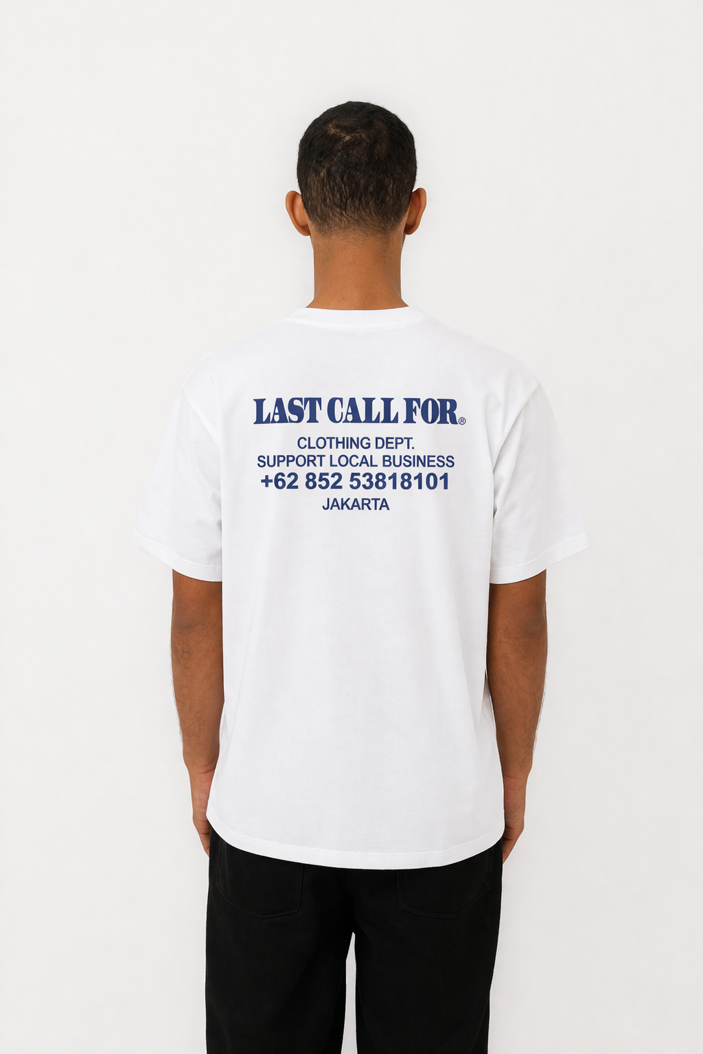Le Tee-Shirt "Support Local Business" White/Flint