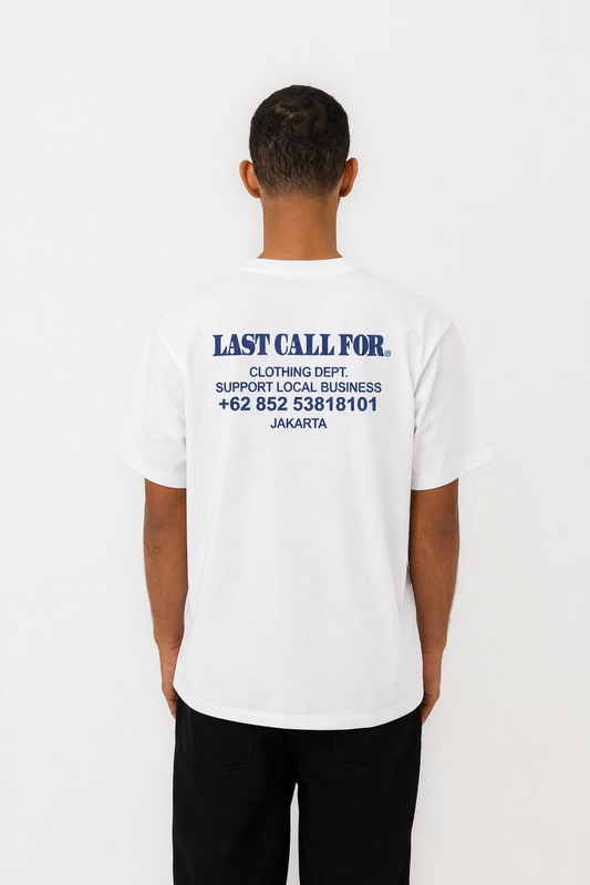 T-SHIRT SUPPORT LOCAL BUSINESS (SUPWF) WHITE/FLINTSTONE
