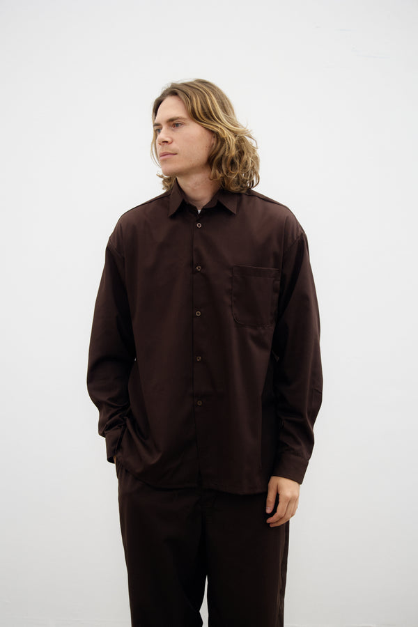Chemise "Jakarta" en Calista Drill monk's robe