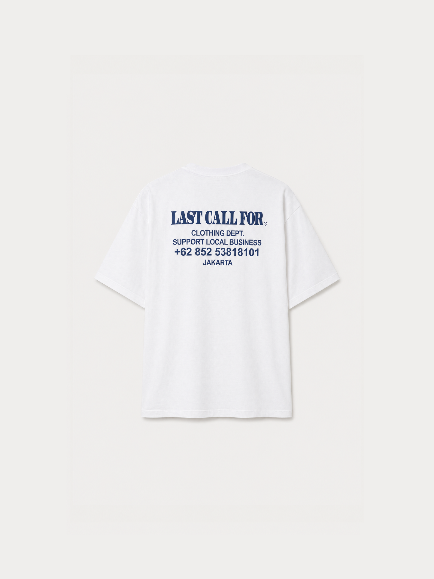 Le Tee-Shirt "Support Local Business" White/Flint
