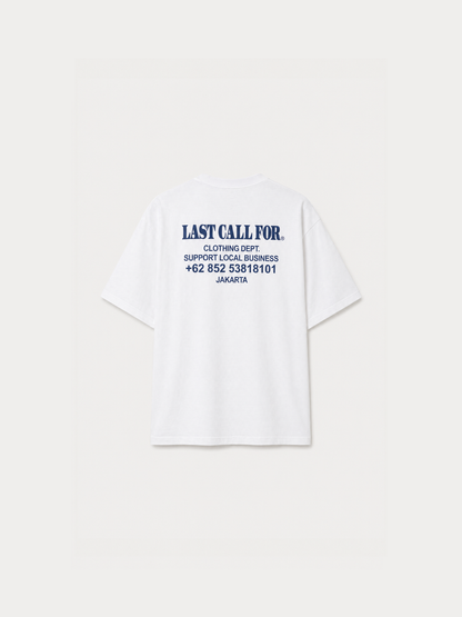 Le Tee-Shirt "Support Local Business" White/Flint
