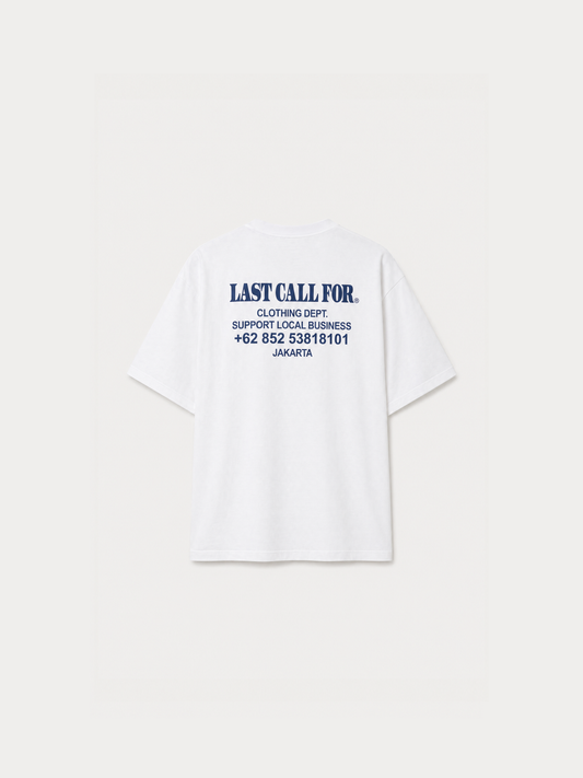 T-SHIRT SUPPORT LOCAL BUSINESS (SUPWF) WHITE/FLINTSTONE