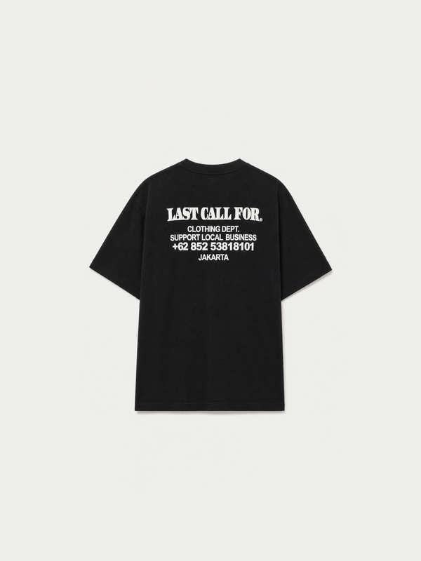 T-SHIRT SUPPORT LOCAL BUSINESS (SUPWB) BLACK/WHITE