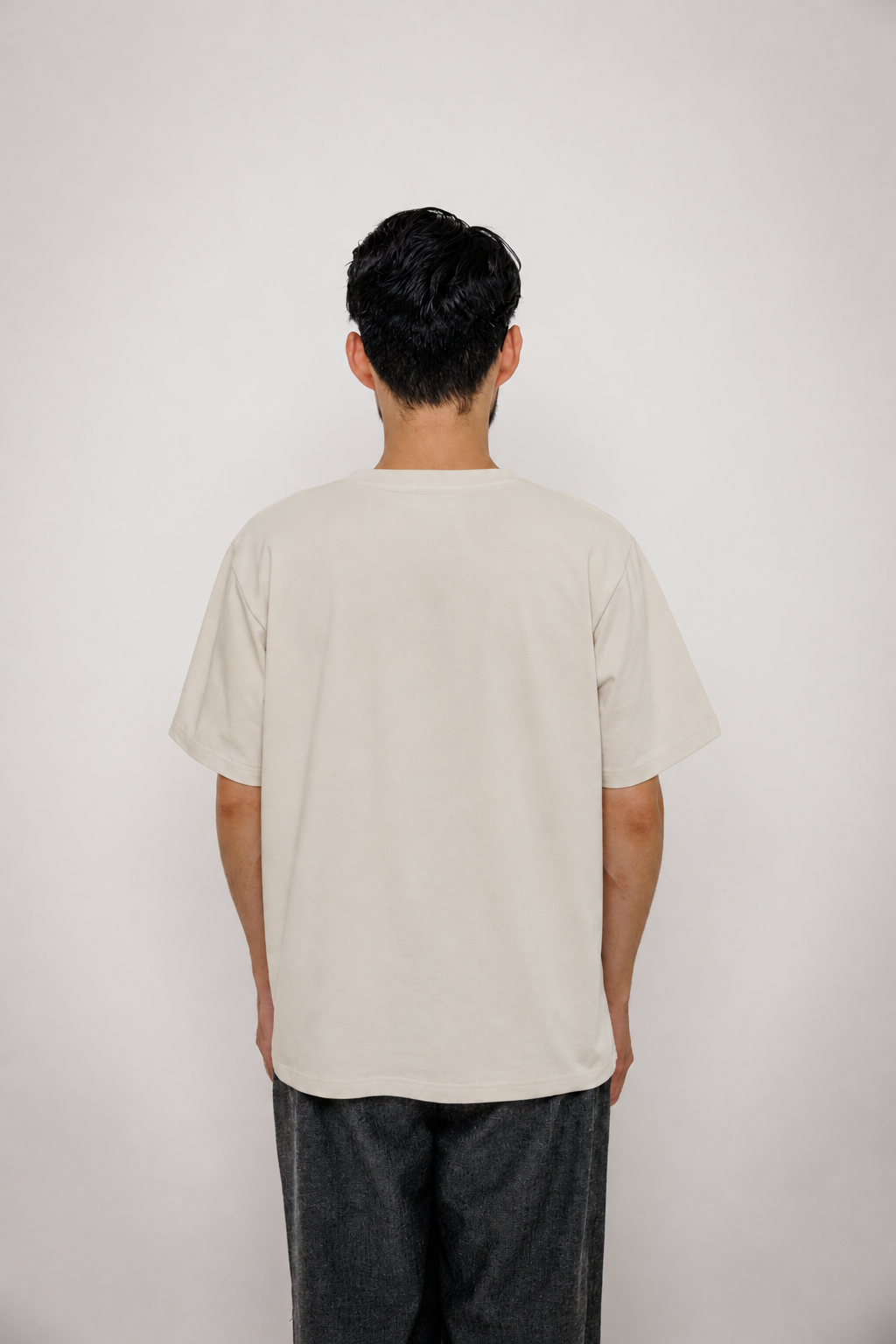 Tee-shirt Logo Box beige et Turkish Coffee Last Call For, matière Sorona — photo produit 03