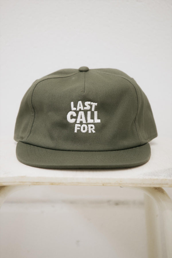 Casquette en coton "Last Call For" Olive
