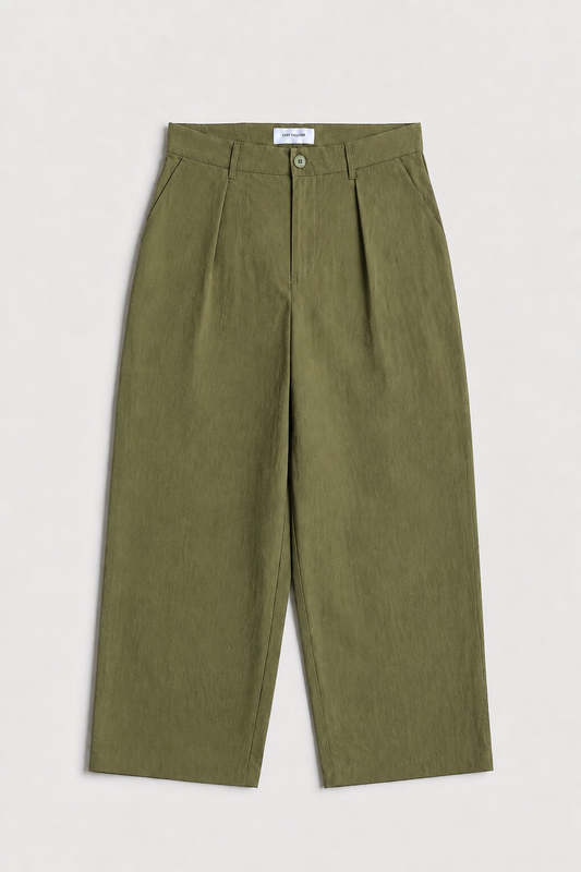 Pantalon Deiba Capulet Olive 550 Last Call For, coupe ample à double pince en Ottoman Tech — photo produit 01