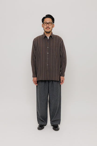 Pantalon Deiba Grey Last Call For, coupe ample à double pince en mélange laine et polyester — photo produit 12