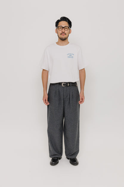 Pantalon Deiba Grey Last Call For, coupe ample à double pince en mélange laine et polyester — photo produit 04