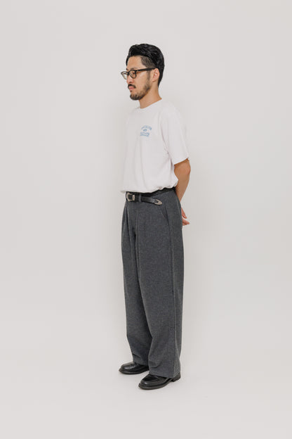 Pantalon Deiba Grey Last Call For, coupe ample à double pince en mélange laine et polyester — photo produit 09