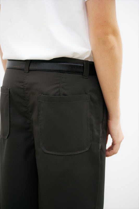 “Jakarta” pants in Calista Drill kombu green